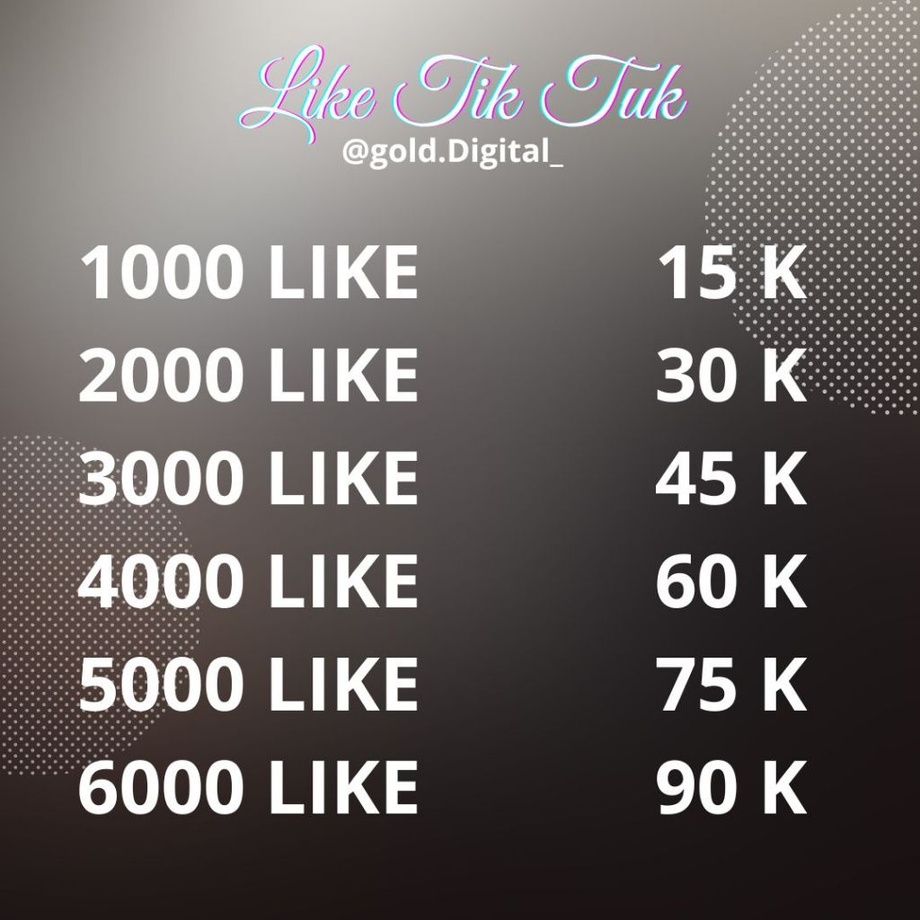 Like TIKTOK Murah