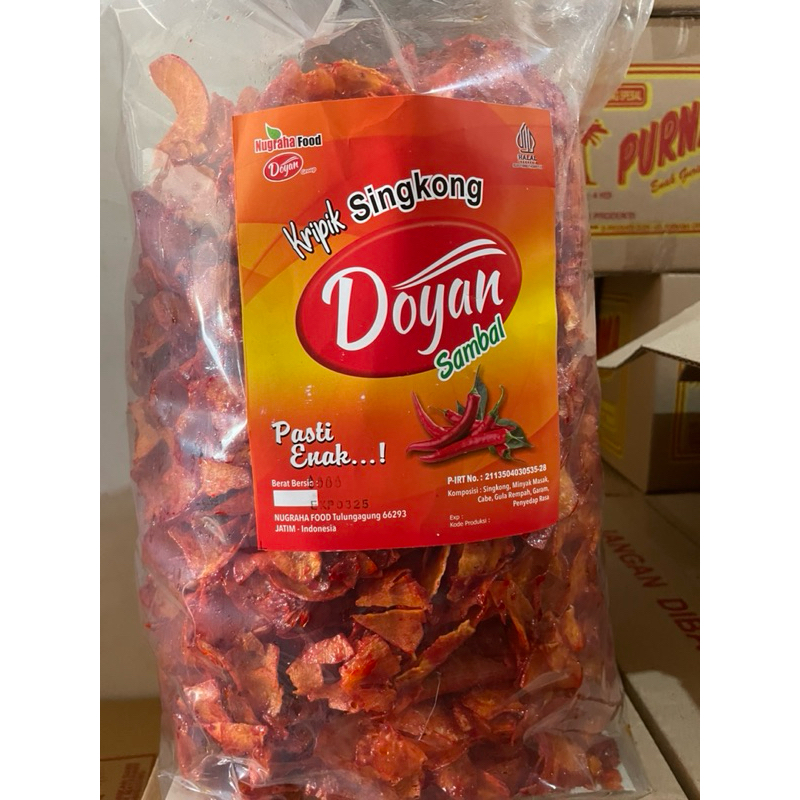

keripik singkong Doyan balado pedas 1kg
