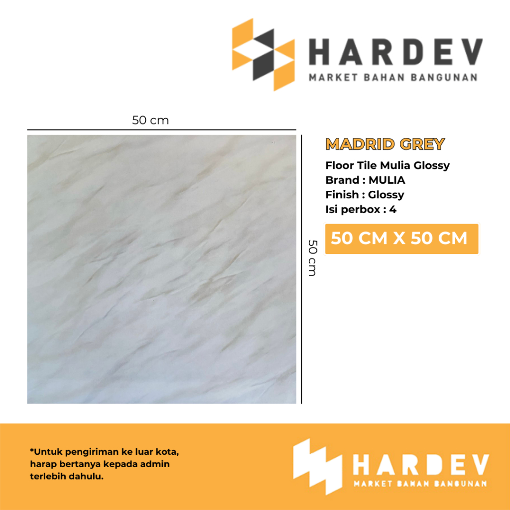 MULIA MADRID GREY 50 X 50