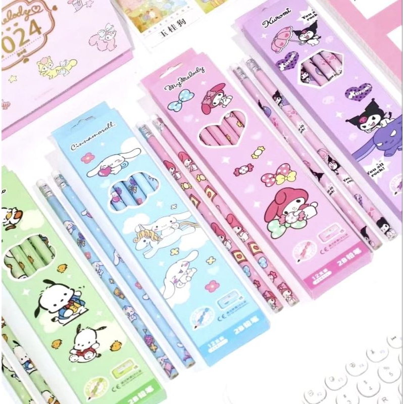 

pensil sanrio/pensil karakter kekinian isi 12 pcs
