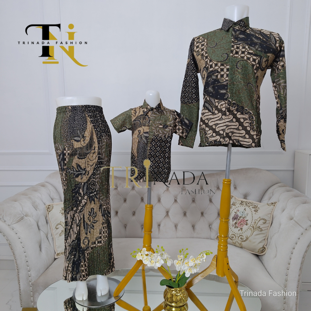 KLPB Trinada Fashion (Pakis Hijau): Batik Set Keluarga / Batik Couple/ Batik Anak/Rok Batik/Batik