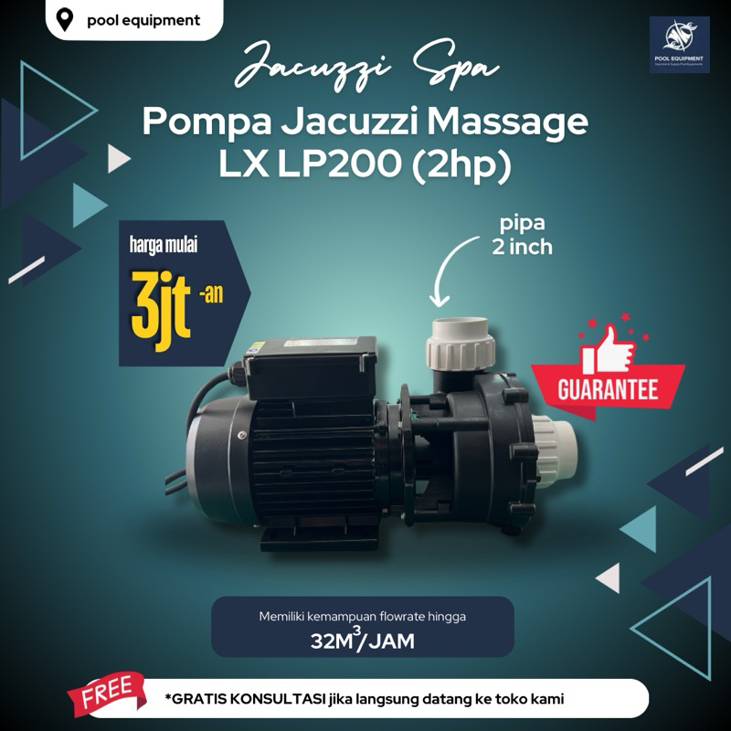 High Performance Pump (Jacuzzi Massage) - LX LP200 (2hp)