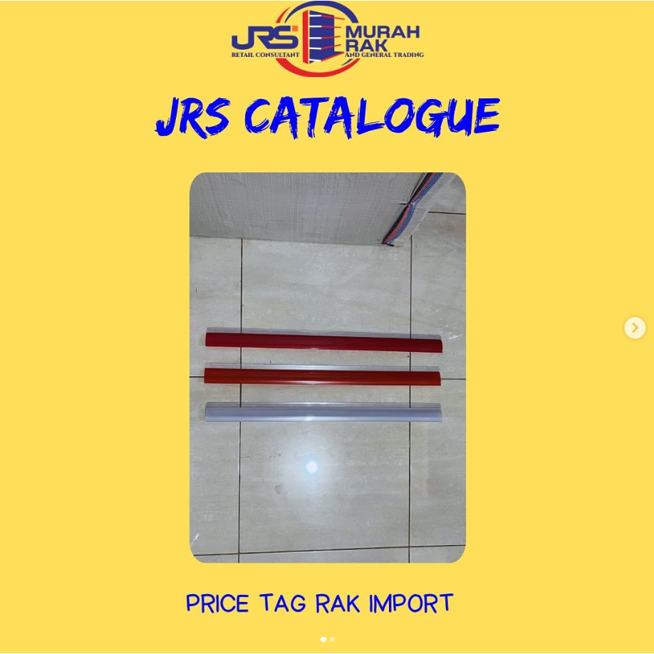 Price tag UNTUK RAK IMPORT - Rail Card Minimarket - Label mika rak - Label harga