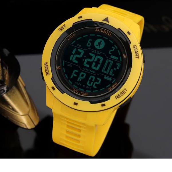 Jam Tangan Pria Suunto Digital Tali Karet