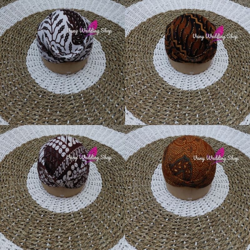 Blangkon Solo Motif Batik / Setelan Untuk Jarik | Motif Lengkap