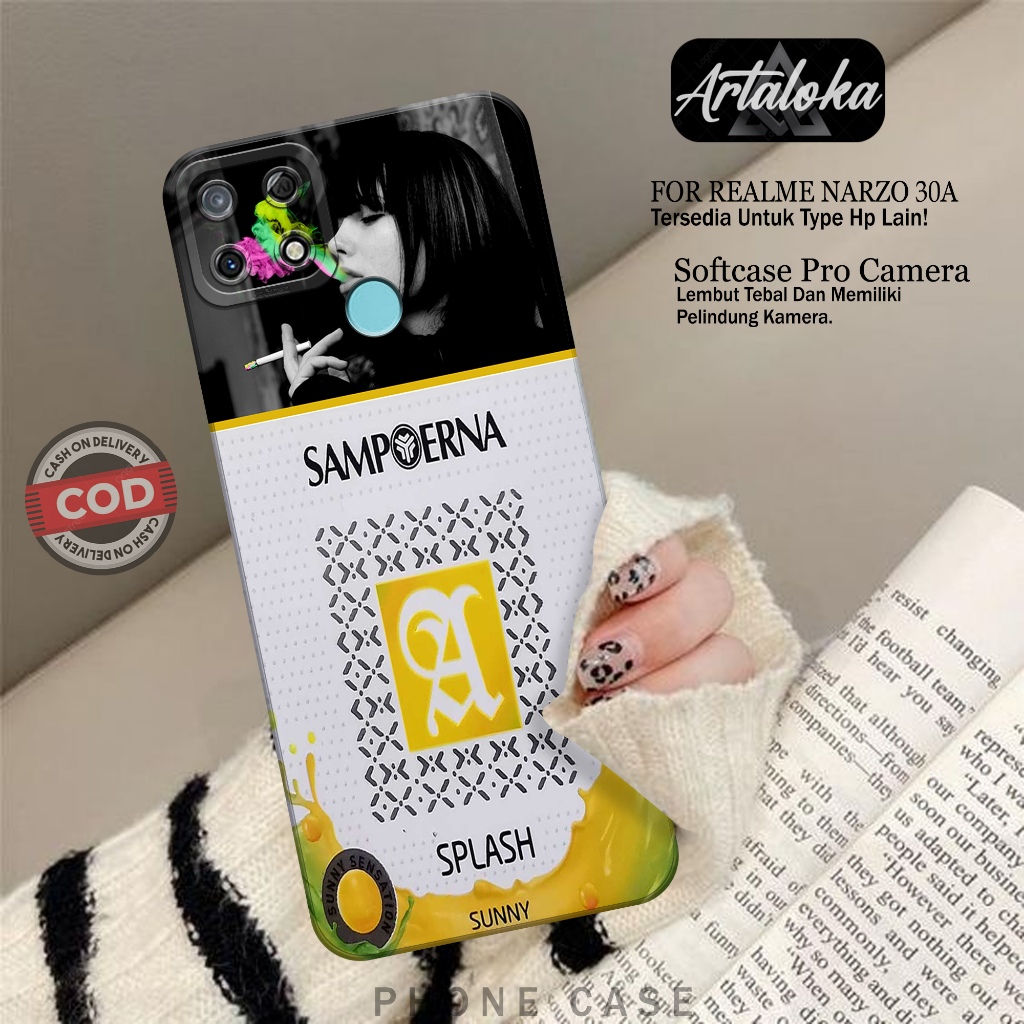 Case Hp Realme Narzo 30A Fashion Case RK Case Realme Narzo 30A Silikon TPU Pro Camera Casing Realme 