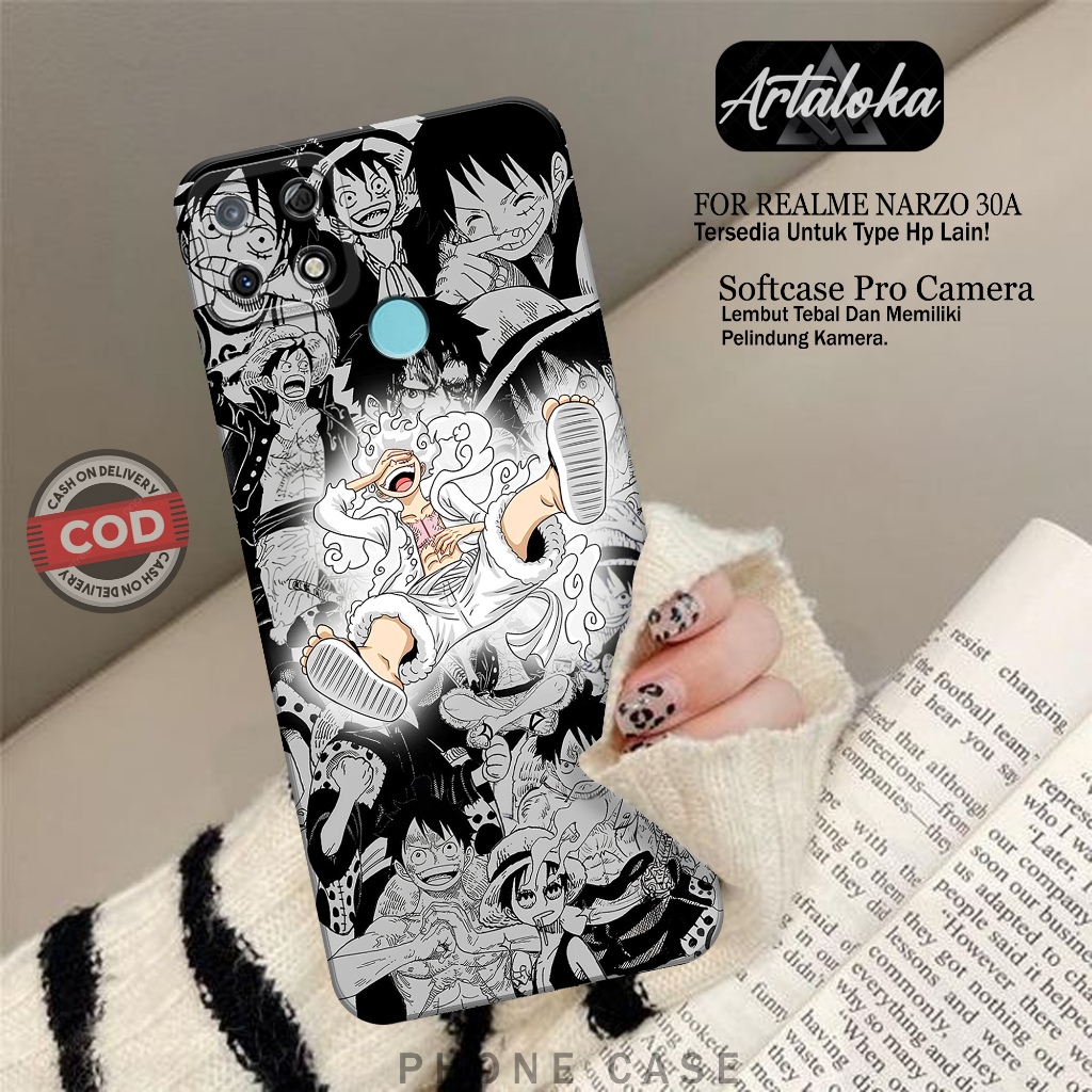 Case Hp Realme Narzo 30A Fashion Case Anime Case Realme Narzo 30A Silikon TPU Pro Camera Casing Real