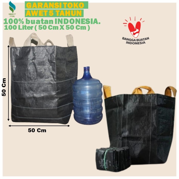 Planter Bag 100 Liter PlanterBag Polybag Pot Tanaman Hias Pot Bunga Plastik Pot Tanaman Besar A283