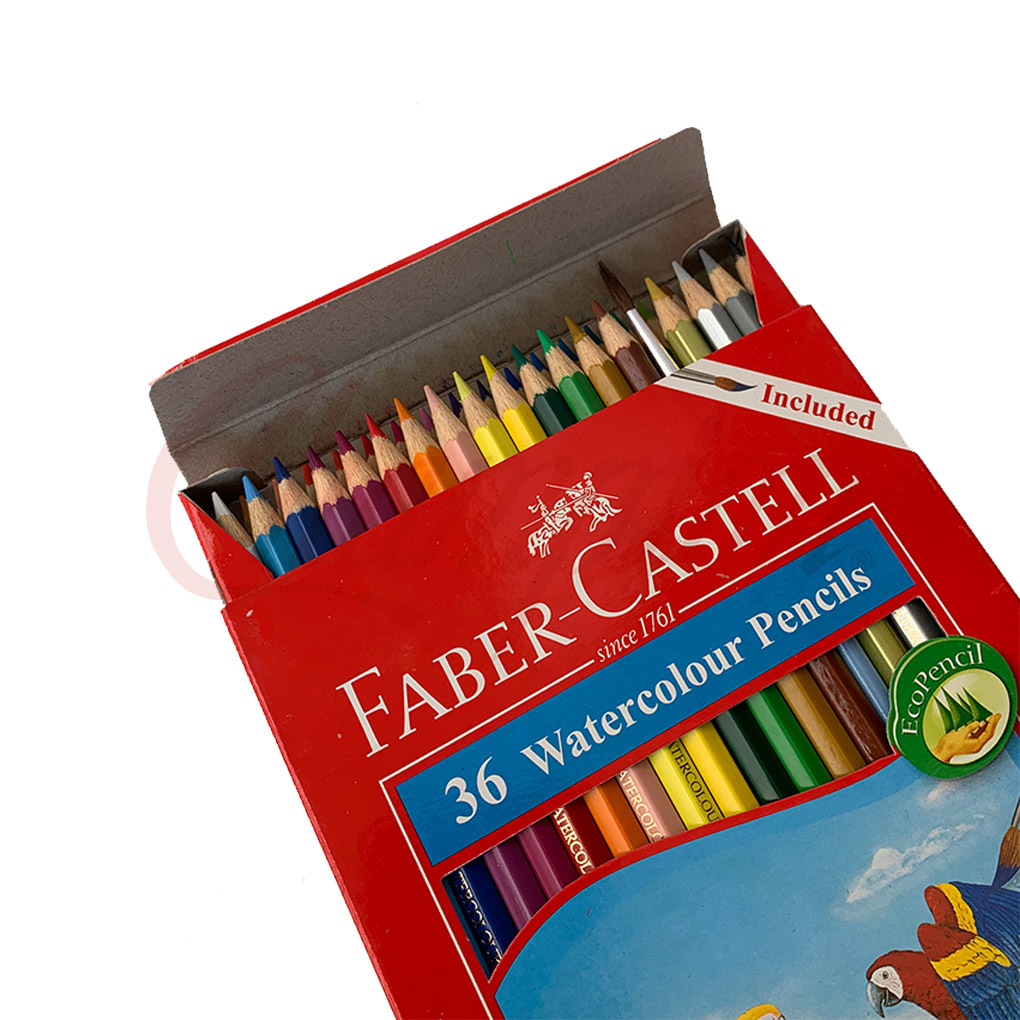 

Pensil warna merk faber castell isi 36/48 watercolour free kuas menggambar