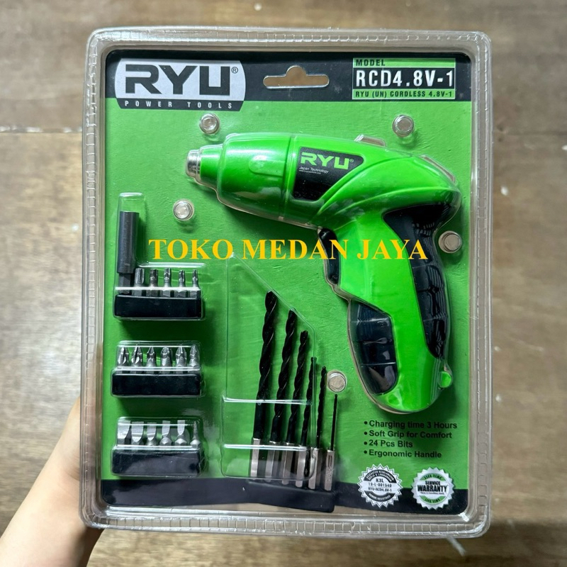 BOR CHARGER RYU / BOR TANPA LISTRIK / BOR TANPA KABEL RYU 100% ORIGINAL