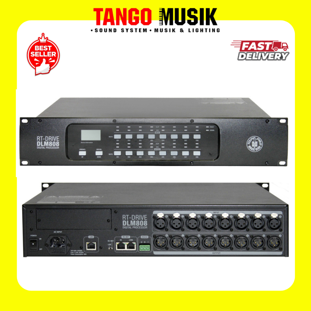 MANAGEMENT TOPP PRO DLMS 808 RT DRIVE 100% ORIGINAL / speaker management dlms top pro rt drive dlm-8