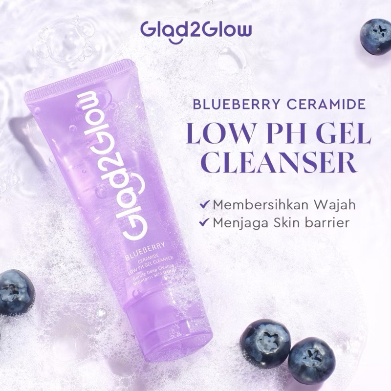 RSC GLAD2GLOW GEL CLEANSER BLUEBERRY | SABUN CUCI MUKA GLAD2GLOW