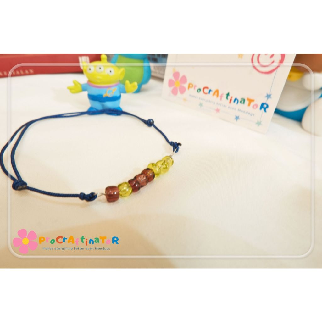 Morse Code Zodiak Beads Bracelet / Gelang Manik Kode Morse Zodiak