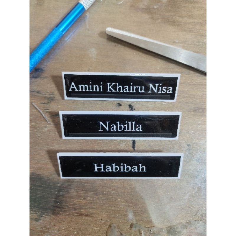 

Nametag Akrilik custom
