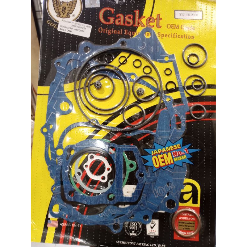 PERPAK PAKING GASKET HONDA TIGER 2000 TIGER LAMA FULLSET TEBAL IMPORT
