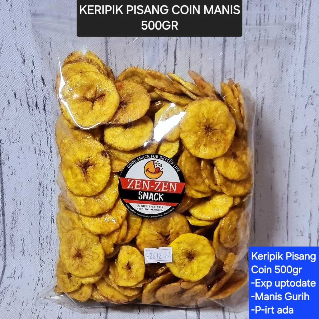 

Piscoklegit_ Ceriping/Keripik Pisang Coin Manis Kiloan