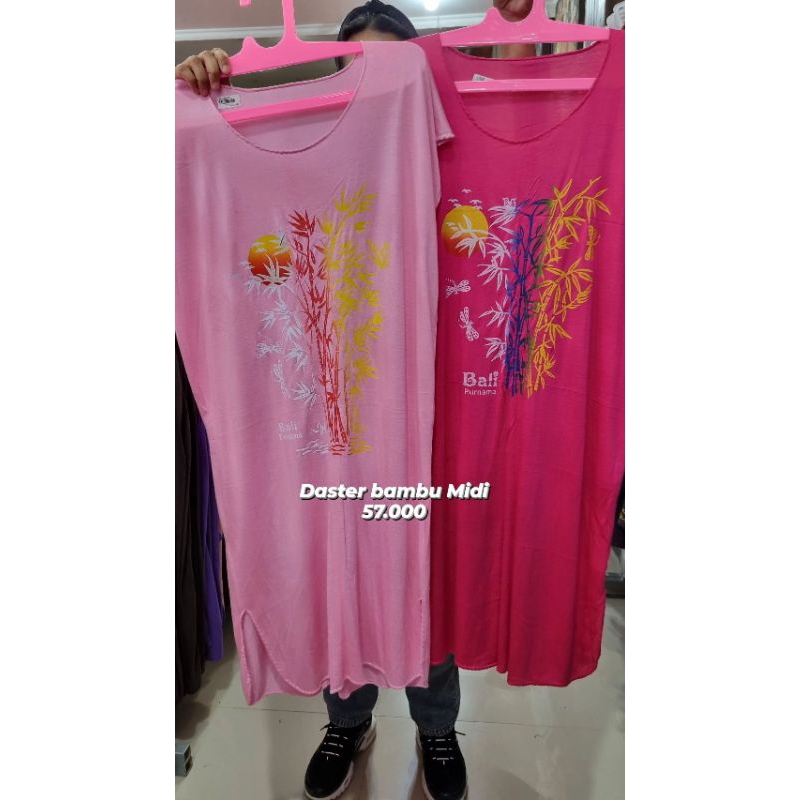 DASTER BAMBU MIDI BAHAN RAYON ADEM BAJU BALI