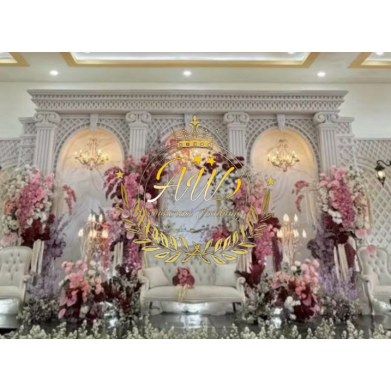 fullset dekorasi terbaru, fullset backdrop terbaru, pelaminan terbaru, gebyok dekorasi terbaru, deko