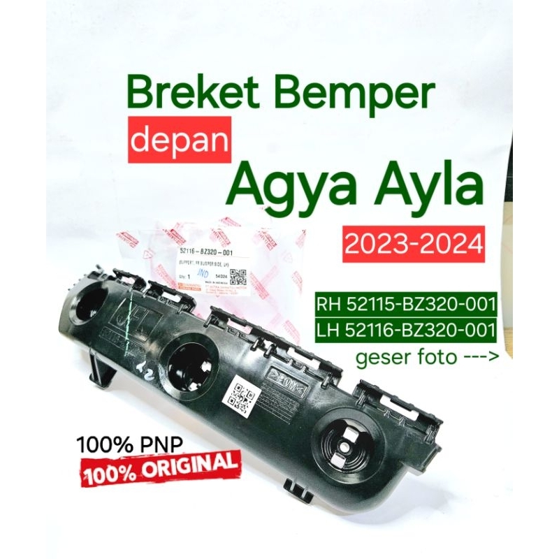 Bracket Breket Bemper Agya Ayla 2023 2024 2025 Depan Original