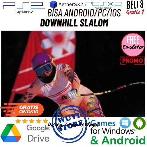 PS 2 Downhill Slalom | Bisa di PC / Android / IOS Plus Emulator | Beli 3 Gratis 1