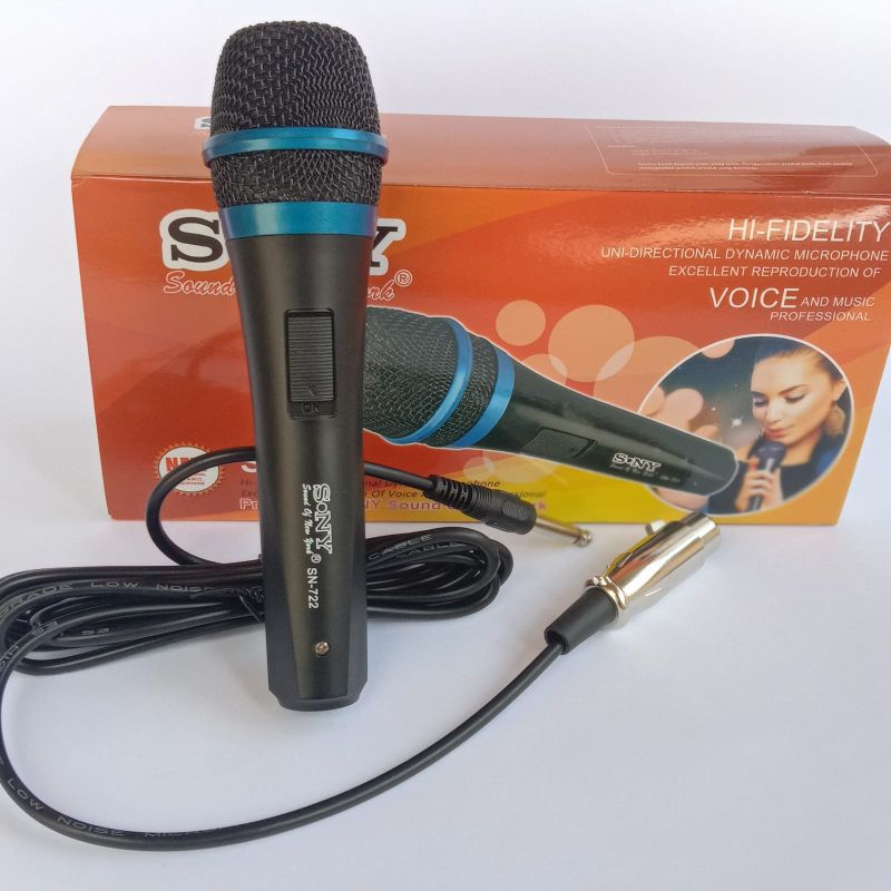 MICROPHONE KARAOKE BAGUS SUARA JERNIH COLOKAN BESAR MIC KABEL