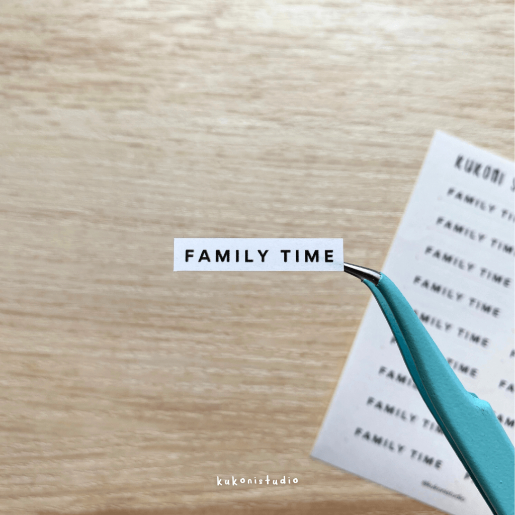 

Family Time Sticker | Functional Sticker | Kukoni Studio