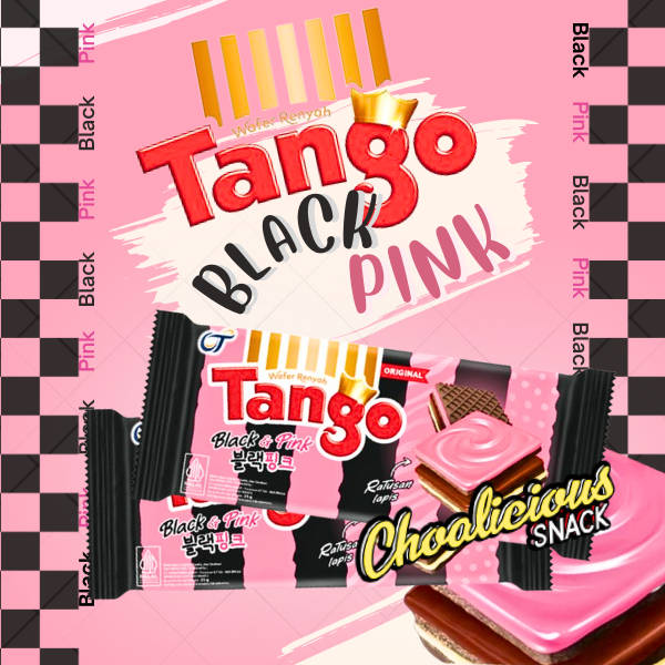 

TANGO Wafer Bite Rasa BLACK PINK x JKT48 Ecer Snack / Makanan Ringan @35 gram