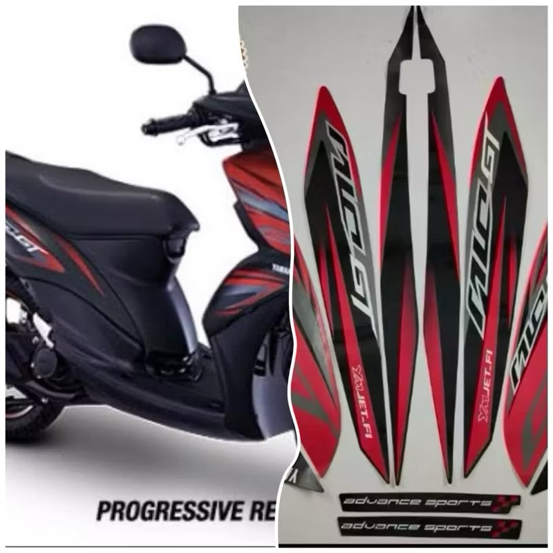 Striping Stiker Lis Les Polet Motor Yamaha Mio Gt 2014