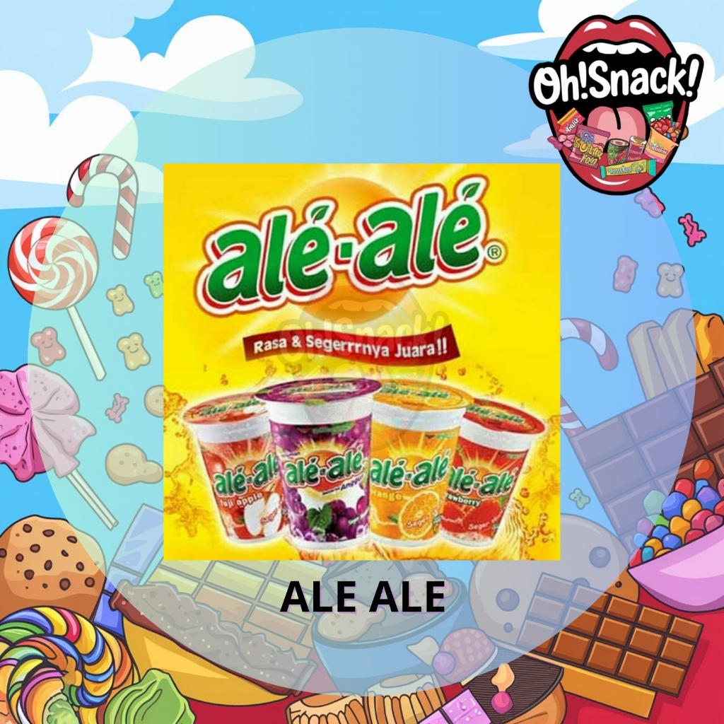 

Ale Ale Minuman Rasa Buah Jeruk / Stroberi / Anggur / Sirsak / Markisa / Jambu / Leci / Mangga