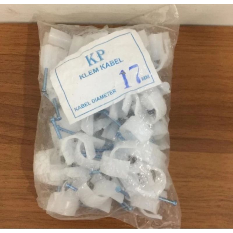 klem kabel PVC no 17 klem wayar plastik klem kabel listrik