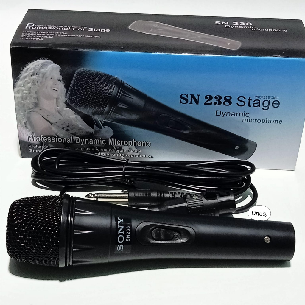 MIC KARAOKE SUARA BAGUS MICROPHONE KABEL COLOKAN BESAR