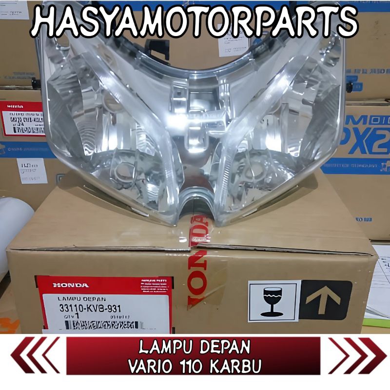 Reflekor Lampu Depan Vario 110 Karbu 2008-2009 Original Resmi Honda Ahm 33110-KVB-931
