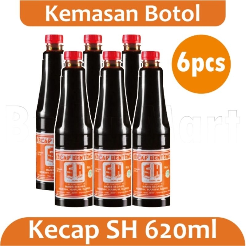 

Kecap Benteng SH Kemasan Botol 620ml × 6pcs