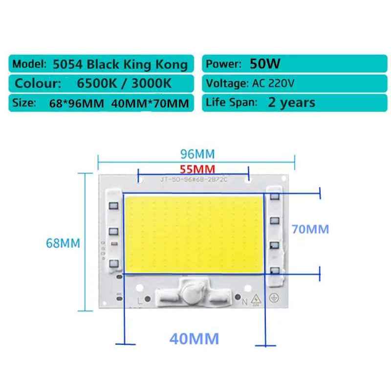 LAMPU LED HPL COB 220V 50W langsung PLN Tanpa Driver