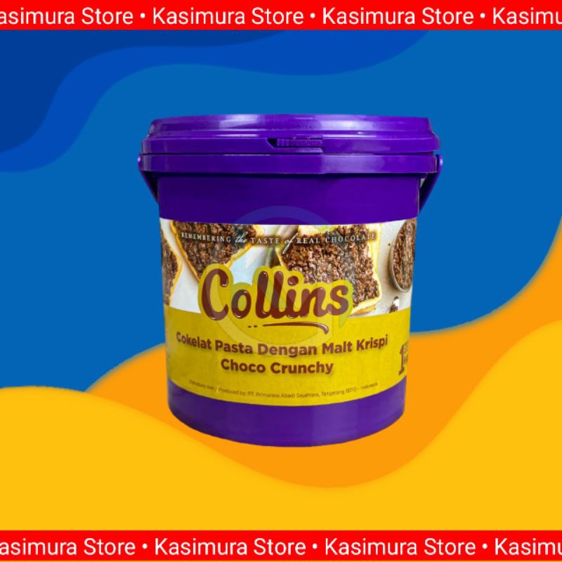 

Coklat Collins Cruncy kemasan 1kg Coklat olesan roti dll