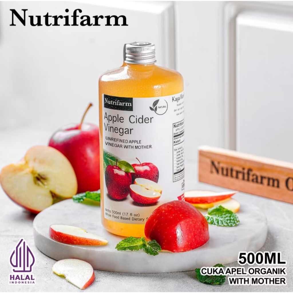 

CUKA APEL ORIGINAL ORGANIK 500ML / APPLE CIDER VINEGAR WITH MOTHER/ CUKA SARI APEL / BRAGG DEHEALTH SUPPLIER DARIBUMI