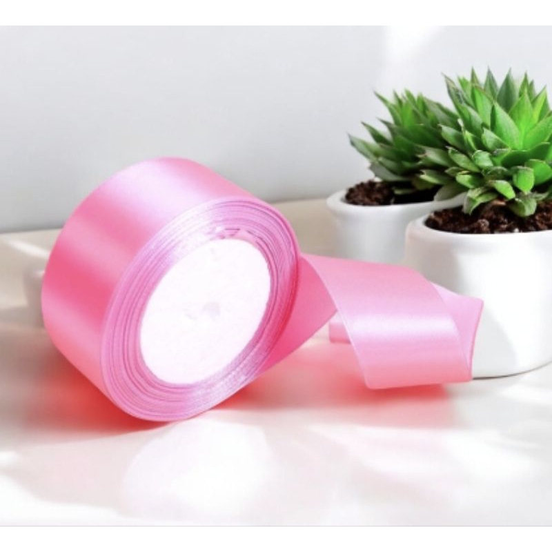 

1 Roll PITA SATIN 4 CM - Pita Satin Panjang 22 Meter - Pita Satin 4 cm