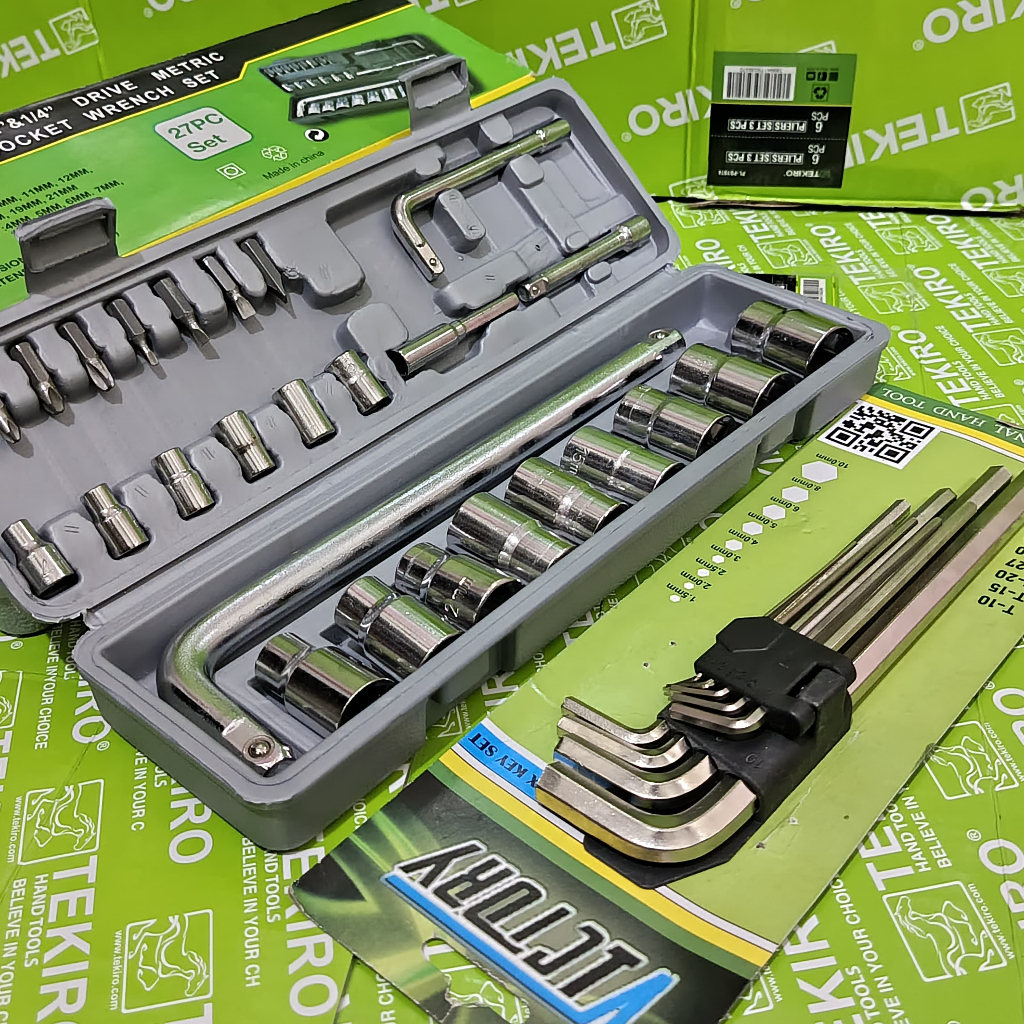 Kunci Sok Shock 27pcs Victory + Kunci L 9pcs