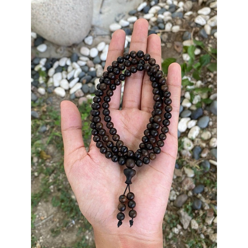 Tasbih Kayu Gaharu Kalimantan 108 Beads Super