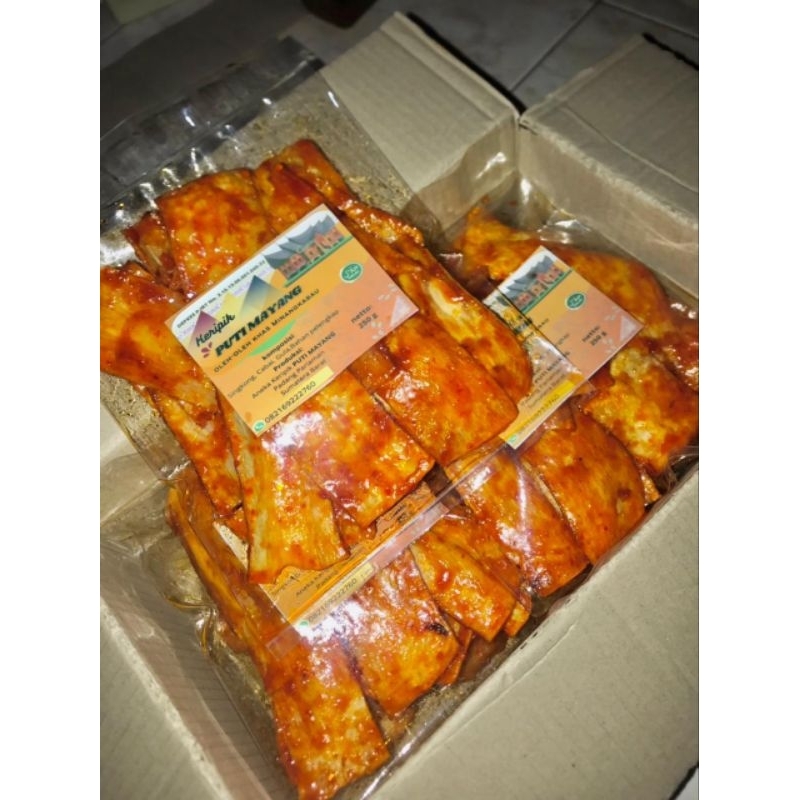 

Keripik Balado Khas Padang Puti Mayang 250gram