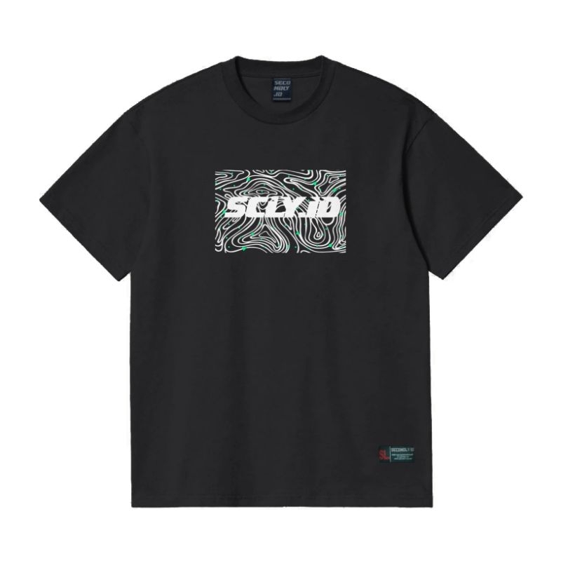 SECONDLY.ID - Kaos Lengan Pendek Tshirt Graphic Bio Black