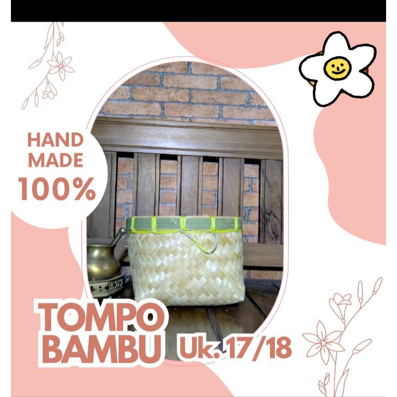 tumbu diameter 17/18cm/besek bambu/besek bulat/Tumbu bambu/tempat nasi/Tompo/pithi ANYMN Brkah