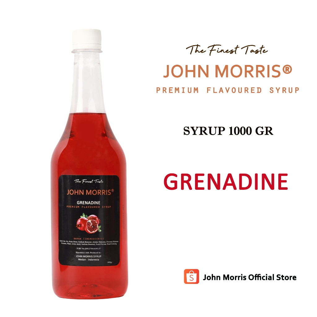 

JOHN MORRIS Grenadine Syrup 1000 gr