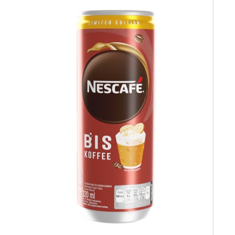 

Nescafe biskoffee minuman kopi susu rasa biskuit 220 ml