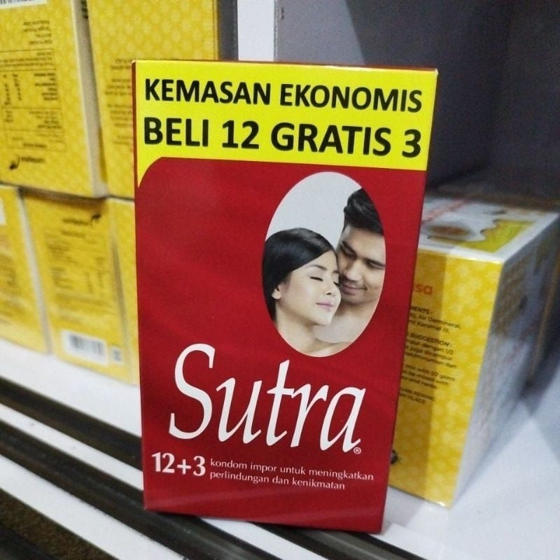 sutra kondom Merah / Kondom Sutra Classic isi 12