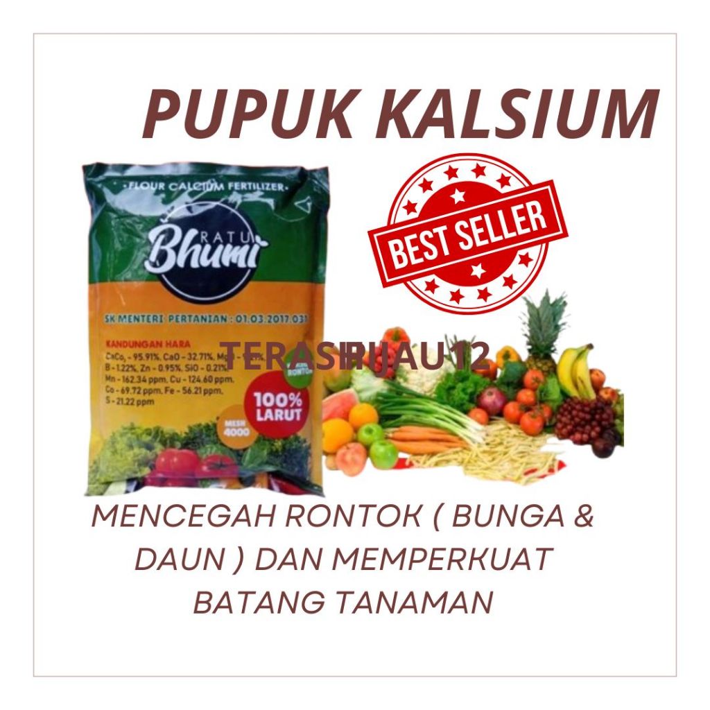 pupuk kalsium anti rontok bunga,buah buahan dan sayuran