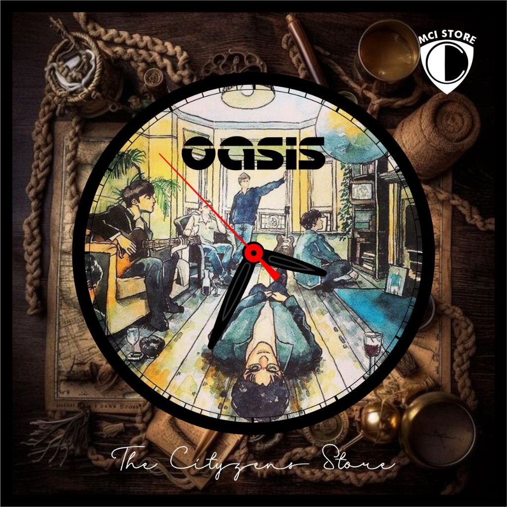 Jam Dinding Bulat Custom Oasis 5