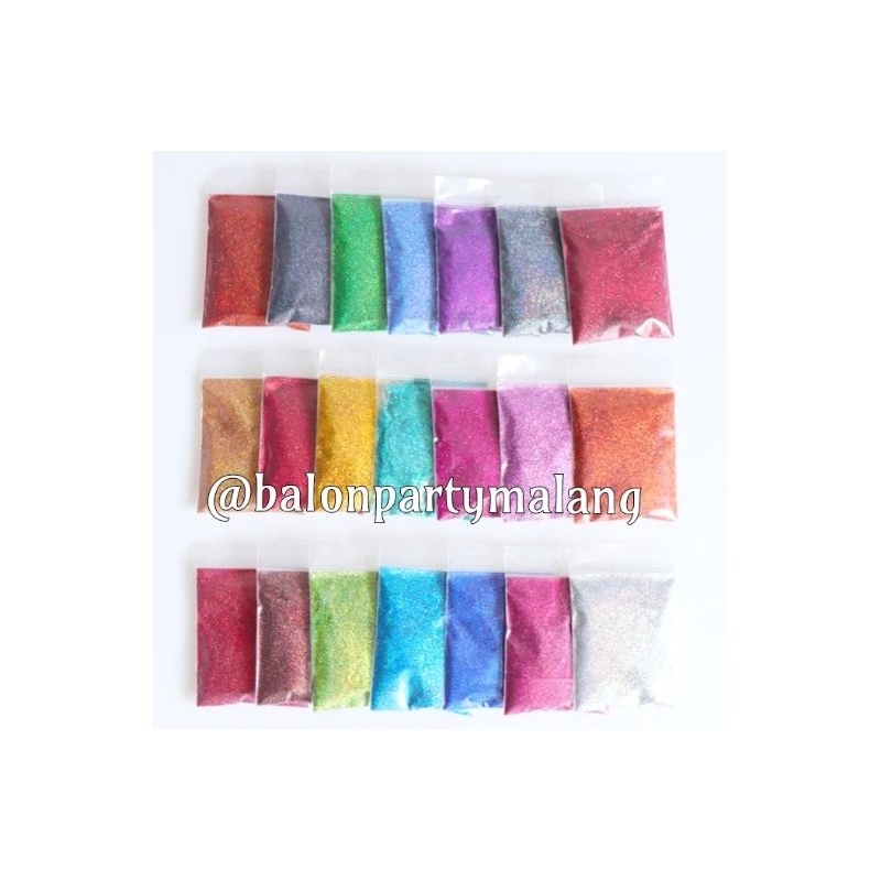 

Serbuk Glitter Powder Bubuk 5gr Sparkling 5g Sablon