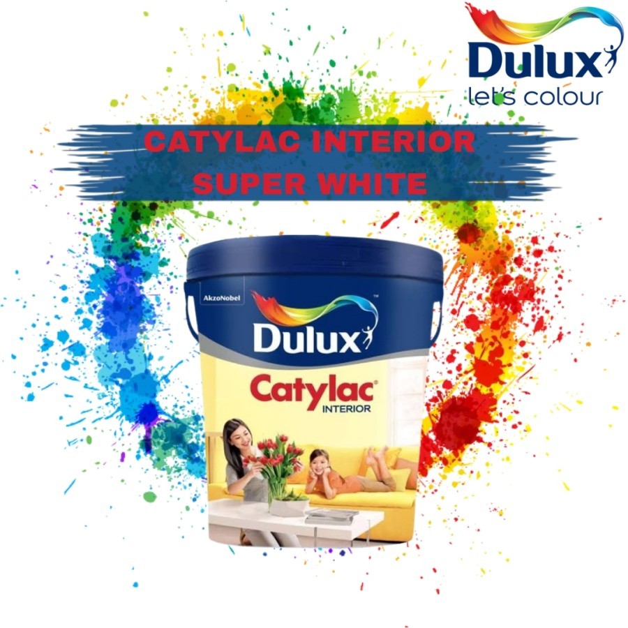 CAT DULUX CATYLAC INTERIOR PUTIH 1501 / DULUX CATYLAC UNTUK DALAM RUANGAN WARNA PUTIH 1501