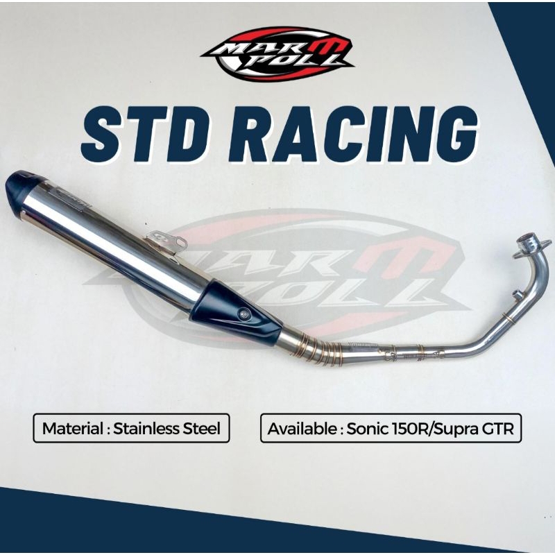 Knalpot Standar Racing Sonic 150R/Supra GTR Original Marpoll